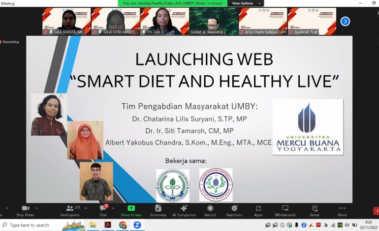 Kolaborasi Dosen Teknologi Pangan dan Teknologi Informasi Menciptakan Web “Smart Diet-Healthy Diet”